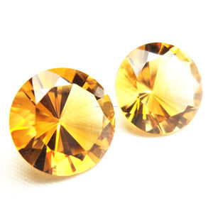 Citrine ronde 10mm à 12mm personnalisé pierres précieuses en vrac à la main fabrication de bijoux fins bricolage précieux rond 100% naturel jaune Citrine - Product Image 6