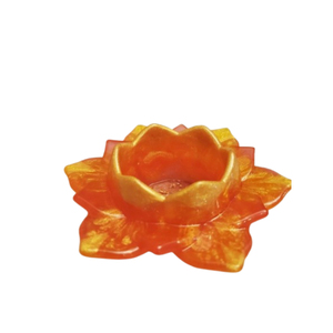 Handmade Resin Candle <b>Holder</b> With Flower Preservation Decorative Sphere <b>Tealight</b> <b>Holder</b> For Wedding Bouquet Keepsake And Home - Product Image 2