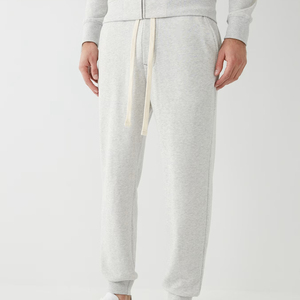<b>Men's</b> Gray Cotton Eco-Friendly Customizable Lightweight Breathable Anti-static Sweatpants Elastic Waist Drawstring Casual - Product Image 3
