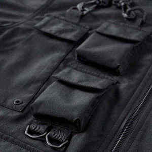 Mens Urban <b>Techwear</b> Tactical <b>Jacket</b> Multi-Pocket Windbreaker Streetwear Cargo Coat - Product Image 4