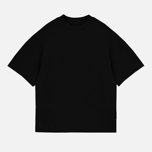 Camiseta Oversize Lisa para Hombre, Fabricada en Algodón, Corte Holgado, Estilo Urbano Minimalista, Informal - Product Image 5