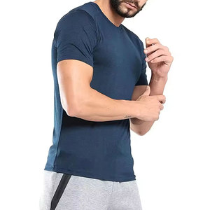 Personnalisez votre propre logo, chemises de compression pour hommes, manches courtes, t-shirts de compression pour hommes, séchage rapide - Product Image 4