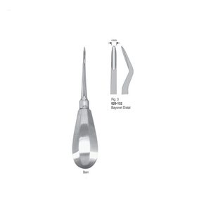 เครื่องมือถอนรากฟันแบบผ่าตัด รุ่น Bein Fig.3 |   เครื่องมือถอนฟันสแตนเลส |   ได้รับการรับรองมาตรฐาน CE - Product Image 1