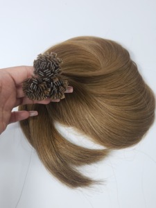 Extensiones de Cabello Humano Vietnamita de Punta Plana, Virgen, Súper Doble Trama, Aptas para Permanente, Todos los Colores, Rubio Claro, para Colocación - Product Image 6