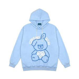 High Quty 100% Cotton <b>Hoodie</b> Puff Print Custom Logo Design Men Women Street Wear Hooded Lined Winter Inspired Cartoon <b>Anime</b> - Product Image 5