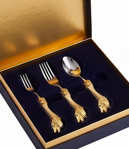 Ensemble de couverts Royal Dragon Handle en acier inoxydable, couteau, fourchette, cuillère, finition miroir haute brillance, vaisselle durable pour les occasions de mariage - Product Image 6