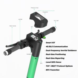 YIMI 25km/u App-functie GPS Verhuur Driewielige Elektrische Sharing Scooter met Verwijderbare Batterij Afstandsbediening Fabrikant Fabriek - Product Image 3