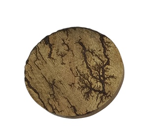 Nouveauté : Porte-sous-verres rond classique en bois, écologique, personnalisable, de qualité supérieure, fait main - Product Image 1