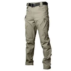 <b>Men's</b> <b>Black</b> Polyester Hi Visibility <b>Work</b> <b>Pants</b> CE Certified Reflective Abrasion Resistance Multiple Pockets Needle Detection - Product Image 5
