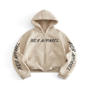 Sudadera con Capucha Unisex de Forro Polar 100% Algodón Transpirable con Estampado de Letras y Logotipo Frontal, Estilo Oversize Informal para Invierno - Product Image 4