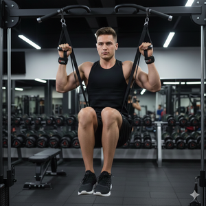 Correas Abdominales Colgantes Rexfit Sports Fitness con Soporte Acolchado para Brazos, para Fortalecer el Core, Ejercicios de Abdominales y Elevación de Piernas, Equipo para Gimnasio en Casa - Product Image 4