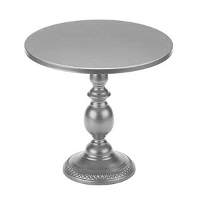 Soporte de metal clásico para pasteles con acabado de color para exhibir postres en fiestas y decoración de mesa para uso en la cocina del hogar. - Product Image 4