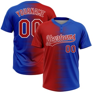 Maillot de softball professionnel Fastpitch bleu roi et orange, uniforme d'équipe athlétique, personnalisation par sublimation, fabricant OEM ODM - Product Image 2