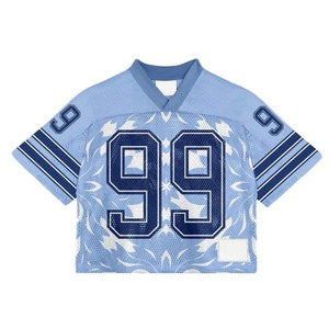 ซื้อเสื้อแฟนอเมริกันฟุตบอลแบบสั่งทำพร้อมโลโก้ด้วยเทคนิคซับลิเมชั่น สำหรับเยาวชน MOQ ต่ำ ราคาถูก - Product Image 6