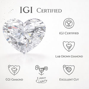 Diamante Sintético Cultivado en Laboratorio, Corte Corazón, Color D, Claridad VS1, Certificado IGI, 1ct, HPHT, de Gujarat, para Joyería - Product Image 5