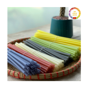 Rice Straws | Organic Compostable Drinking Straws | Food Grade 8 Inch | Wholesale Manufacturer Vietnam - Product Image 1
