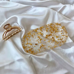 Plateau de vanité Art Déco en bois de luxe Haya - Forme ovale multifonctionnelle pour les occasions de mariage - Product Image 1