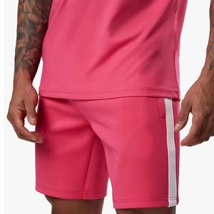 ชุดเซ็ตเสื้อยืดคอซิปและกางเกงขาสั้นสำหรับผู้ชาย ทรงทันสมัย ระบายอากาศได้ดี แห้งเร็ว - Product Image 2