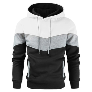 Men's Custom Front Logo Fleece Pullover <b>Hoodie</b> Polyester/Cotton Blend Breathable & Quick Dry OEM Wholesale Supply - Product Image 1