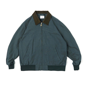 Veste en toile décontractée vintage pour homme, style workwear, avec col montant et logo frontal, option logo personnalisé, coupe-vent - Product Image 3