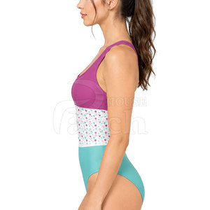 Maillot de bain une pièce extensible pour femme, imprimé par sublimation, séchage rapide, idéal pour la plage, la piscine et l'entraînement - Product Image 6