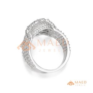 925 <b>Silver</b> Iced Out Jesus Face Moissanite <b>Ring</b> for <b>Men</b> Hip Hop Statement <b>Ring</b> Luxury Diamond Look Jewelry Band - Product Image 6