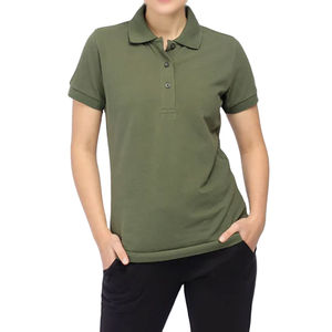 Camiseta de Manga Corta para Mujer, Diseño Personalizado, Tejida, Transpirable, de Secado Rápido, 100% Algodón, Colores OEM, Informal, Superventas - Product Image 1