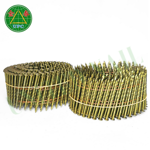 Clavos en espiral de grado industrial de 2 pulgadas con recubrimiento amarillo, tipo vástago liso/roscado y tamaños personalizados, los mejores precios de fábrica de Vietnam - Product Image 5