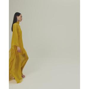 Elegante y Sexy Vestido de Noche Largo hasta el Suelo con Cuello en V, Capa Transparente de Gasa, Cintura Baja y Corte en A, Color Personalizado para Fiestas - Product Image 5