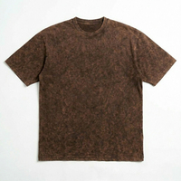 T-shirt Homme Oversize Premium 100% Coton Délavé Effet Vieilli Luxe Épaules Tombantes Respirant Séchage Rapide