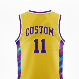 Maillot de basketball OEM personnalisé, respirant, séchage rapide, uniforme sportif sublimé, tenue d'entraînement pour hommes et femmes - Product Image 5
