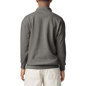 Miner Oversized Look Mens Quarter Zip Sweatshirt 100% Cotton Fleece <b>Jumper</b> Custom Elastic Waist Top Supplier Men's Sweatshirts - Product Image 5