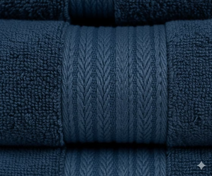 Toalla de Playa Personalizada con Logotipo Impreso en Color Sólido, Toallas de Playa de Lujo de Alta Calidad al por Mayor, Diseño Azul - Product Image 2