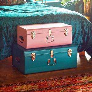 Stackable Metal Storage <b>Boxes</b> Rectangle Minimalist Design 3 Layer Polished Finish for Sundries - Product Image 5