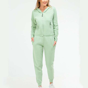 Survêtements en molleton à capuche pour femmes, imprimés sur mesure, de haute qualité, décontractés, pour l'hiver, respirants, à séchage rapide, 100% coton, pour le jogging - Product Image 1