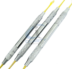 Ensemble d'instruments chirurgicaux dentaires à poignée moletée manuelle en acier inoxydable argenté, outils de classe I pour les procédures d'implantation - Product Image 3