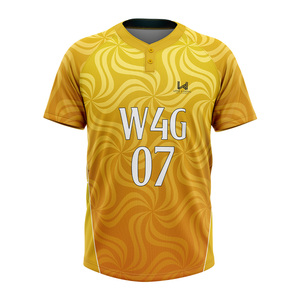 Custom Unisex High Quality Sublimation Printed College Baseball Jersey 100% Polyester Breathable Anti Bacterial Plus Size Shirt - Product Image 2