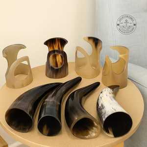 Organic Eco-Friendly Carved Viking <b>Drinking</b> <b>Horn</b> with Animal Design-Medieval Beverage Container for Art Collectibles - Product Image 6