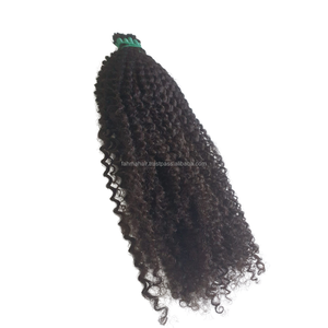 Bulk Hair 100% Human Remy Hair Extensions Cuticle Aligned Kinky Curly Soft Shiny <b>Tangled</b>-Free Indonesian Natural Hair Bundles - Product Image 2