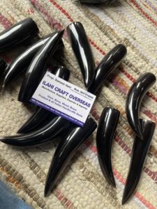 Corne de buffle naturelle polie, pointe noire naturelle, haute qualité - Product Image 3