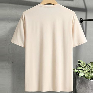 เสื้อยืดโอเวอร์ไซส์ผู้ชาย ทรงหลวม สไตล์สตรีทแฟชั่น เนื้อผ้าคอตตอนผสม นุ่มสบาย เหมาะสำหรับใส่ในชีวิตประจำวัน - Product Image 2