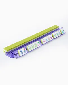 Jeu de Mahjong américain portable de luxe moderne personnalisé pour 4 <span class=keywords><strong>joueurs</strong></span>, tuiles en acrylique vert clair - Product Image 5