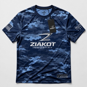 ZIAKOT industry New design Men's Custom Purple <b>White</b>-Black Performance T-Shirt - Product Image 4
