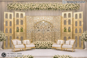 Tamilian <b>Wedding</b> Stage Back <b>Frames</b> Custom Buy High Quality Trending South Indian <b>Wedding</b> Event Fiber Back <b>Frames</b> Manufacturers - Product Image 4