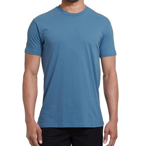 Camiseta de Manga Corta para Hombre, Cuello Redondo, Corte Regular, Logotipo Personalizado Impreso en la Parte Delantera, Impresión Digital, Poliéster/Algodón, Secado Rápido, Transpirable, OEM - Product Image 3