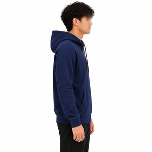 <b>Men's</b> Solid <b>Navy</b> Zip Up Hoodie Raglan Sleeve Casual Full Zip Sweatshirt Pullover Hoodie for <b>Men</b> Breathable Unique Style - Product Image 4