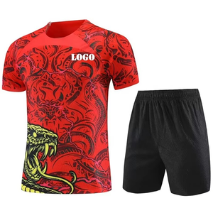 Conjuntos de Camisetas de Fútbol Personalizadas Premium al por Mayor, Uniformes de Fútbol, Camiseta de Fútbol 100% Poliéster, MOQ Bajo, Ropa Deportiva, Uniforme Atlético - Product Image 2