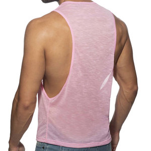 Custom Design New Arrival Blank Seamless Tank Top <b>Men</b> Knit Material Quick Dry Muscle Athletic Summer Gym Wear Vest <b>Singlet</b> - Product Image 6