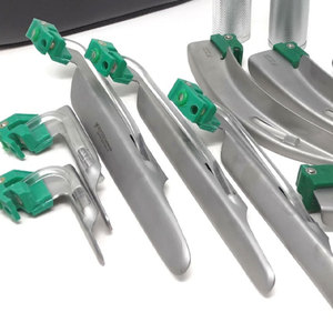 Premium German Quality Fiber Optic Laryngoscope Set Blades Handles German Stainless Steel Intubation Kit CE ISO Certified - Product Image 4