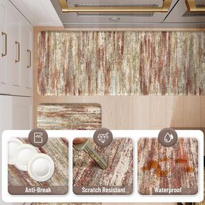 Set di 2 Tappetini Antifatica per Cucina, Antiscivolo, Stile Rustico, con Pavimento Ammortizzato, Facili da Pulire, Soluzioni per Pavimentazione Cucina - Product Image 4